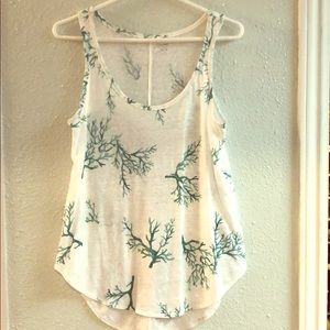 White Branches Tank Top